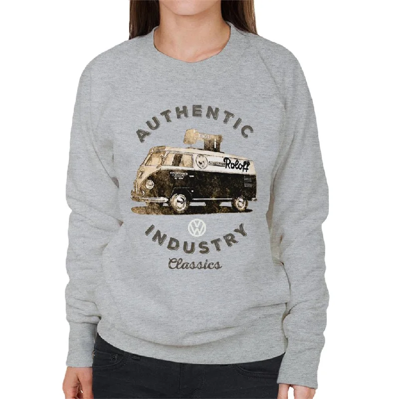 Volkswagen Industry Classics Camper Women's Sweatshirt Hoodie with Relaxed Fit Easy Casual Volkswagen Industry Classics Camper Women's Sweatshirt Hoodie with Relaxed Fit Easy Casual