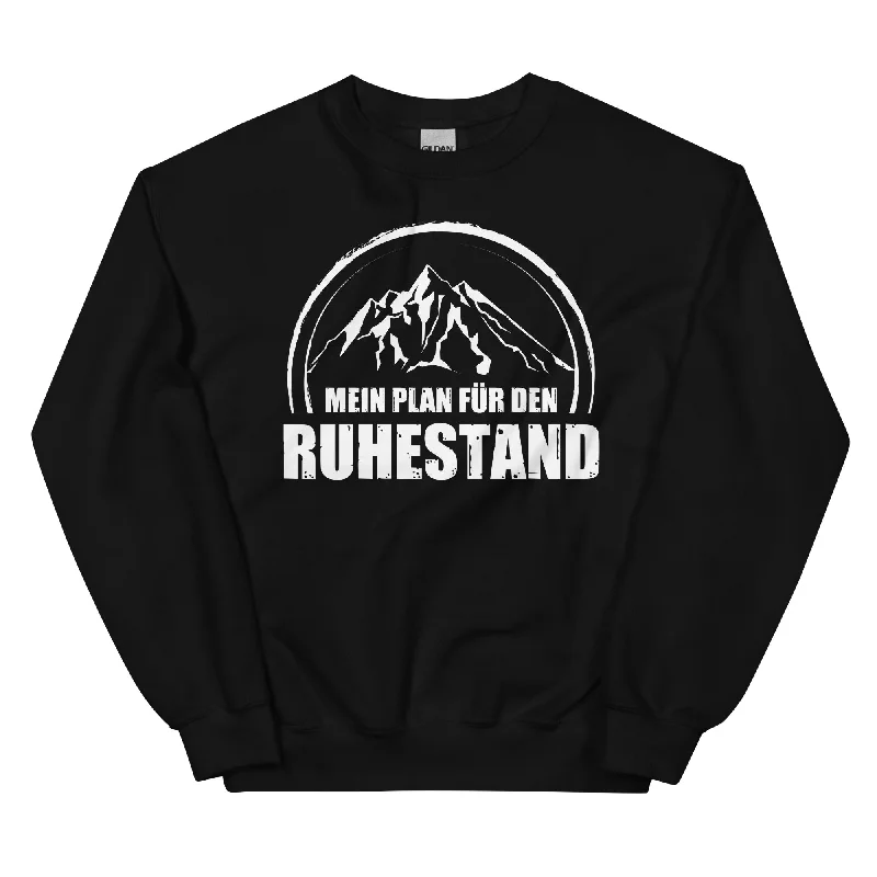 Mein Plan Fur Den Ruhestand - Sweatshirt (Unisex) Hoodie with Typography Text Message Mein Plan Fur Den Ruhestand - Sweatshirt (Unisex) Hoodie with Typography Text Message