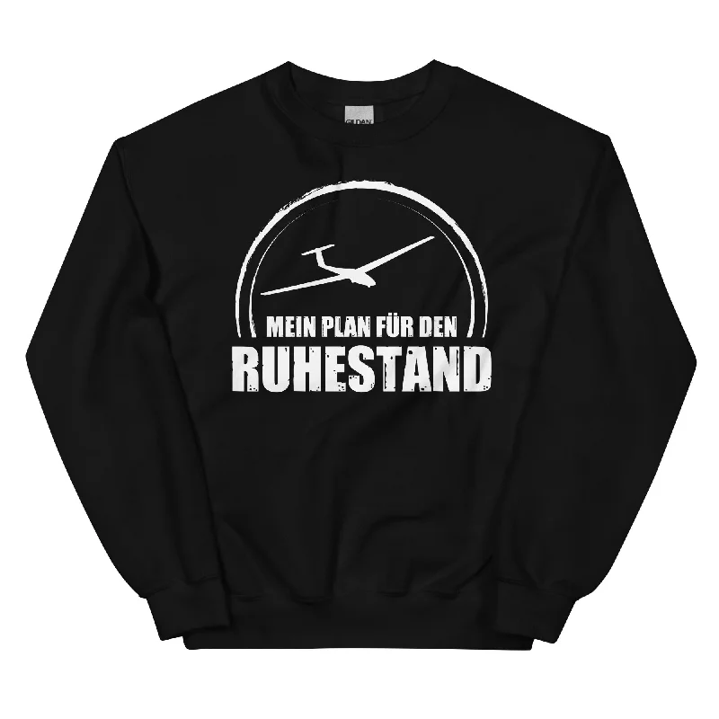 Mein Plan Fur Den Ruhestand 2 - Sweatshirt (Unisex) Hoodie with Hem Embroidery Detailed Premium Mein Plan Fur Den Ruhestand 2 - Sweatshirt (Unisex) Hoodie with Hem Embroidery Detailed Premium