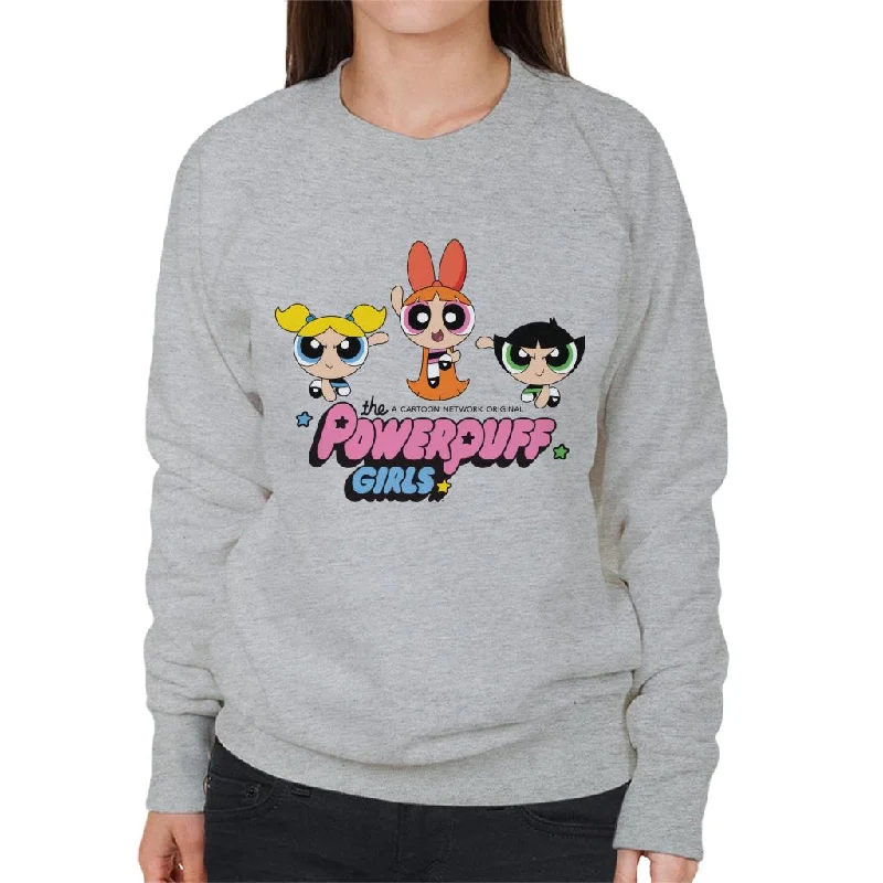 Powerpuff Girls Trio Blossom Jump Women's Sweatshirt Hoodie with Button Classic Timeless Powerpuff Girls Trio Blossom Jump Women's Sweatshirt Hoodie with Button Classic Timeless
