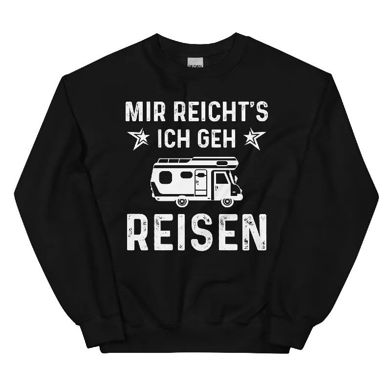 Mir Reicht's Ich Gen Reisen - Sweatshirt (Unisex) Hoodie with Tied Waist Feminine Flattering Mir Reicht's Ich Gen Reisen - Sweatshirt (Unisex) Hoodie with Tied Waist Feminine Flattering