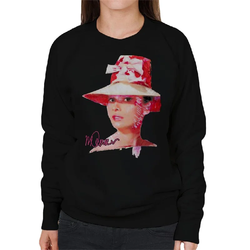 Sidney Maurer Original Portrait Of Movie Star Audrey Hepburn Women's Sweatshirt Hoodie with Full-Zip Functional Layering Sidney Maurer Original Portrait Of Movie Star Audrey Hepburn Women's Sweatshirt Hoodie with Full-Zip Functional Layering