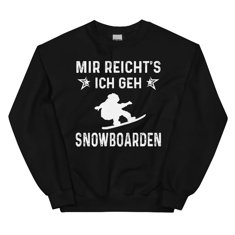 Mir Reicht's Ich Gen Snowboarden - Sweatshirt (Unisex) Hoodie with Elastic Cuffs Stretchable Comfortable Mir Reicht's Ich Gen Snowboarden - Sweatshirt (Unisex) Hoodie with Elastic Cuffs Stretchable Comfortable
