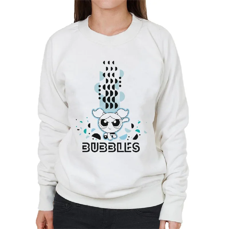 Powerpuff Girls Bubbles Abstract Circle Art Women's Sweatshirt Hoodie with Side Slits Relaxed Casual Powerpuff Girls Bubbles Abstract Circle Art Women's Sweatshirt Hoodie with Side Slits Relaxed Casual