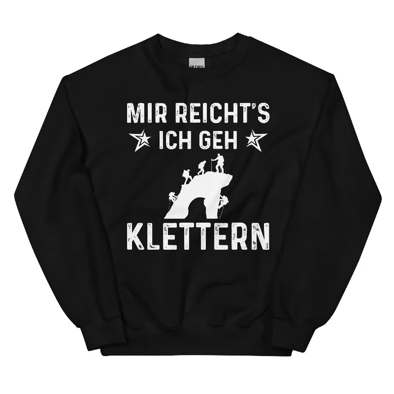 Mir Reicht's Ich Gen Klettern - Sweatshirt (Unisex) Hoodie with Ribbed Cuffs Snug Fit Comfort Mir Reicht's Ich Gen Klettern - Sweatshirt (Unisex) Hoodie with Ribbed Cuffs Snug Fit Comfort