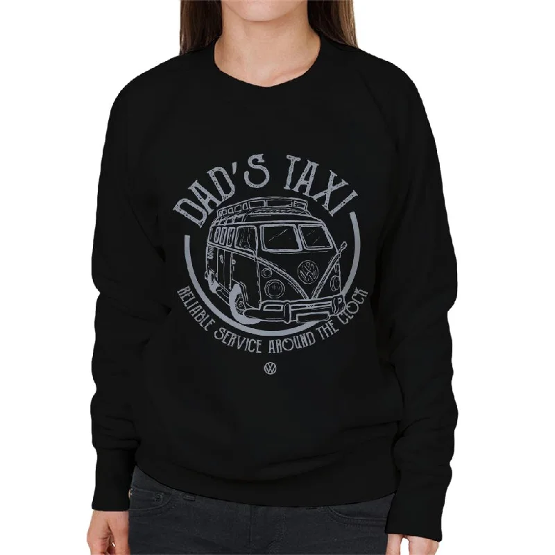 Volkswagen Reliable Service Dads Taxi Camper Women's Sweatshirt Hoodie with Hem Contrast Bold Stylish Volkswagen Reliable Service Dads Taxi Camper Women's Sweatshirt Hoodie with Hem Contrast Bold Stylish