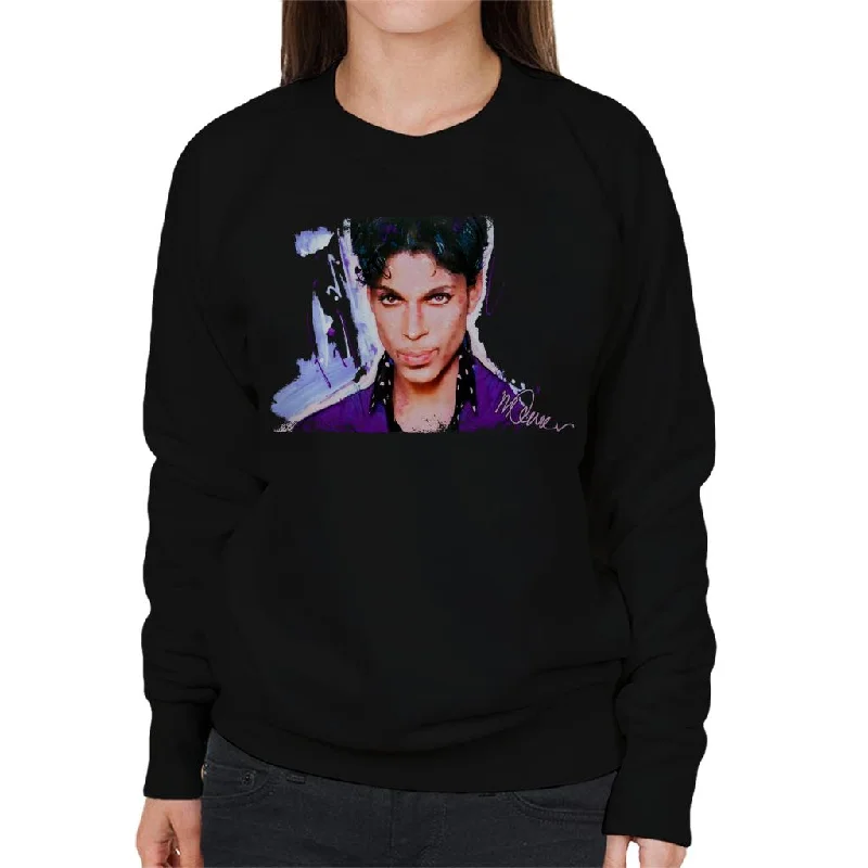 Sidney Maurer Original Portrait Of Prince Polka Dot Women's Sweatshirt Hoodie with Double Zipper Versatile Adjustable Sidney Maurer Original Portrait Of Prince Polka Dot Women's Sweatshirt Hoodie with Double Zipper Versatile Adjustable
