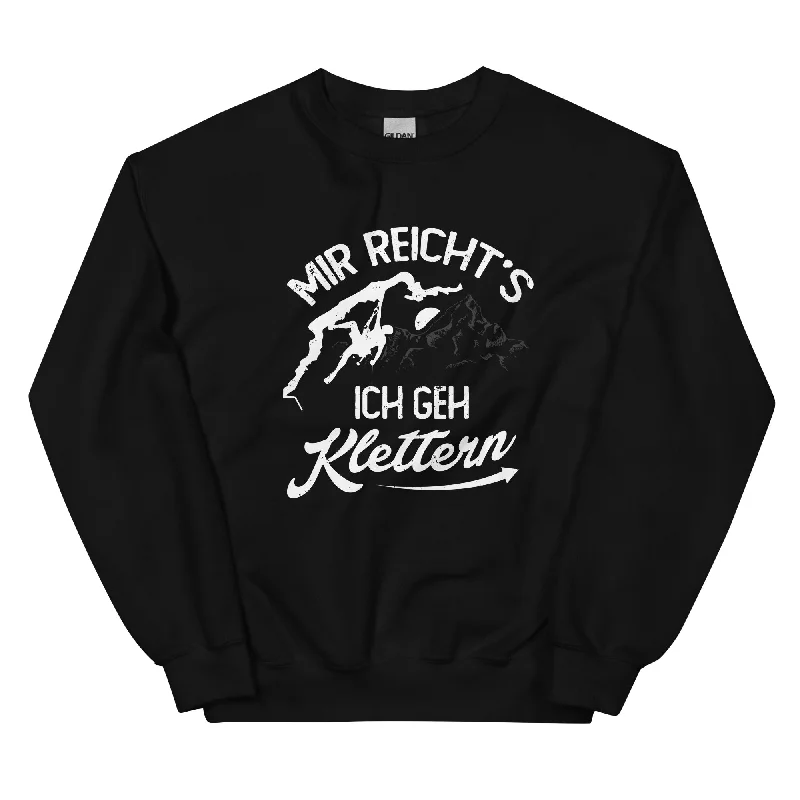 Mir reichts, ich geh Klettern - Sweatshirt (Unisex) Hoodie with Distressed Vintage Worn Mir reichts, ich geh Klettern - Sweatshirt (Unisex) Hoodie with Distressed Vintage Worn