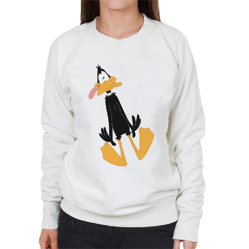 Looney Tunes Daffy Duck Dumbstruck Women's Sweatshirt Hoodie with Pocket Utility Practical Looney Tunes Daffy Duck Dumbstruck Women's Sweatshirt Hoodie with Pocket Utility Practical