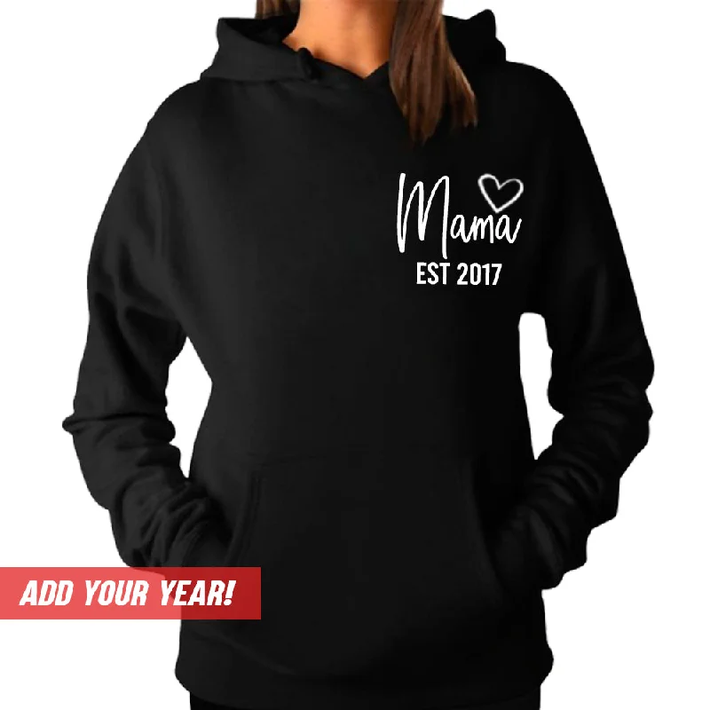 Personalised Mama Established Hoodie (MRK X) Hoodie with Velcro Closure Adjustable Secure Personalised Mama Established Hoodie (MRK X) Hoodie with Velcro Closure Adjustable Secure