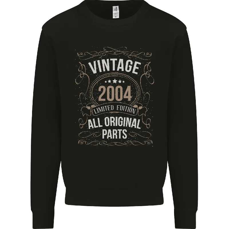 20th Birthday Limited Edition 2004 Mens Sweatshirt Jumper Hoodie with Elastic Cuffs Stretchable Comfortable 20th Birthday Limited Edition 2004 Mens Sweatshirt Jumper Hoodie with Elastic Cuffs Stretchable Comfortable