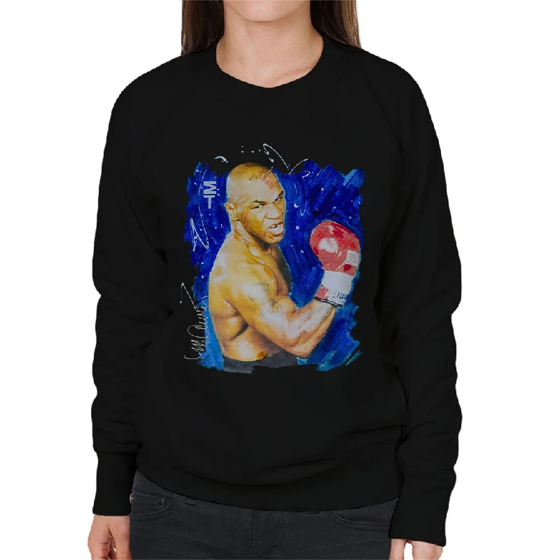 Sidney Maurer Original Portrait Of Mike Tyson Women's Sweatshirt Hoodie with Strings Custom Fit Adjustable Sidney Maurer Original Portrait Of Mike Tyson Women's Sweatshirt Hoodie with Strings Custom Fit Adjustable