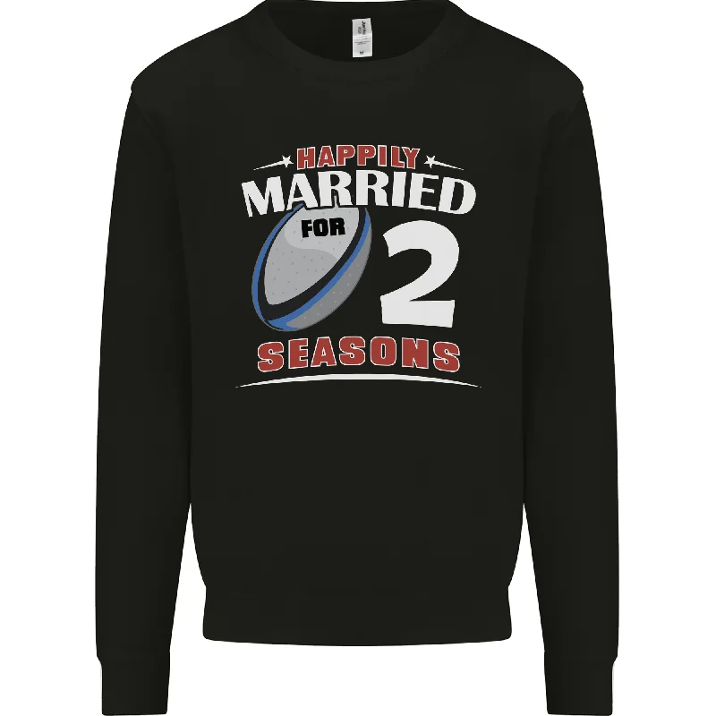 2 Year Wedding Anniversary 2nd Rugby Mens Sweatshirt Jumper Hoodie with Double Zipper Versatile Adjustable 2 Year Wedding Anniversary 2nd Rugby Mens Sweatshirt Jumper Hoodie with Double Zipper Versatile Adjustable