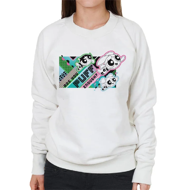 Powerpuff Girls Are You Puff Enough Women's Sweatshirt Cotton Hoodie Fleece Lining Warmth Powerpuff Girls Are You Puff Enough Women's Sweatshirt Cotton Hoodie Fleece Lining Warmth