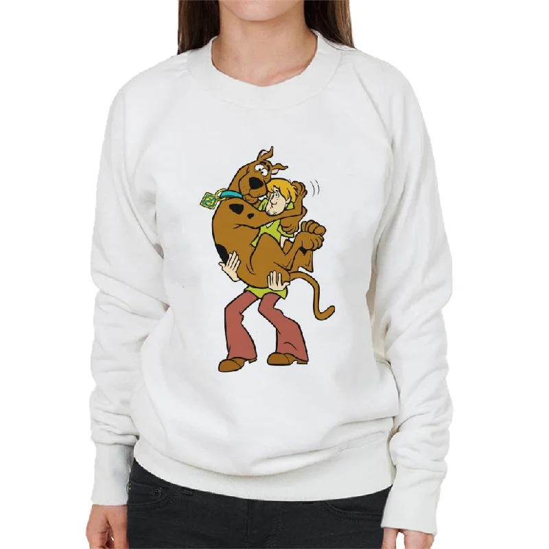 Scooby Doo Shaggy Holding Scooby Women's Sweatshirt Hoodie with Camouflage Military Edgy Scooby Doo Shaggy Holding Scooby Women's Sweatshirt Hoodie with Camouflage Military Edgy