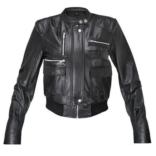 Super Suede Women Bomber Black Leather Jackets Jacket Blazer Coat
