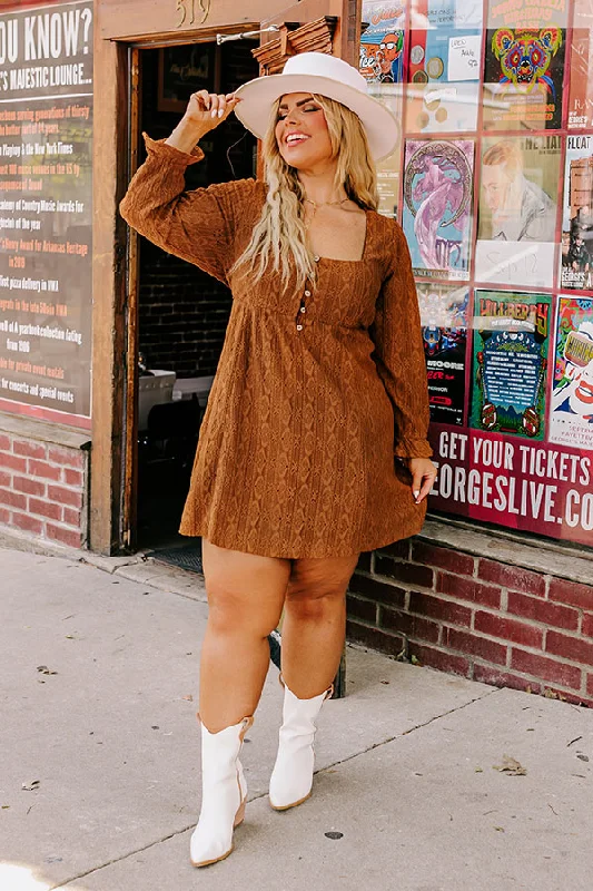Afternoon Date Mini Dress Curves Stylish Puff Sleeve Mini Dress