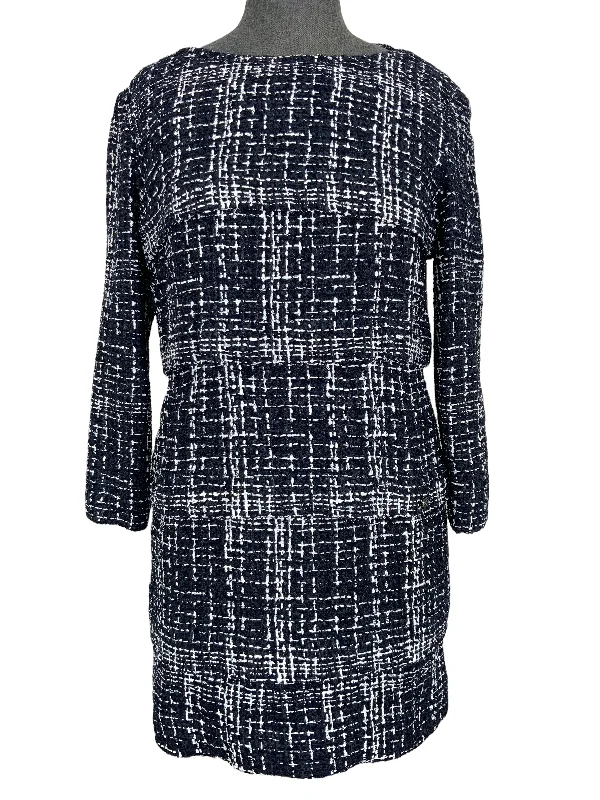 Chanel Tiered Tweed Mini Dress Size M Classic Striped Mini Dress