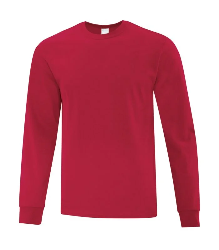 ATC™ EVERYDAY COTTON LONG SLEEVE TEE Beaded Sequined Faux Fur