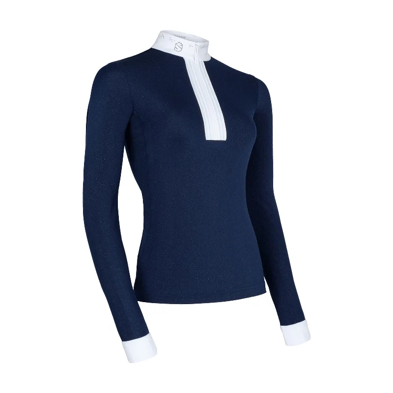 Clarence Shirt - BLUE GLITTER ROSE GOLD Front Pockets Side Pockets Patch Pockets