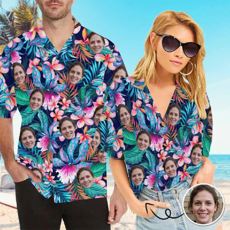 Custom Face Hawaiian Shirt for Boyfriend/Husband Personalized Hawaiian Shirt Photo Tropical Aloha Shirt Birthday Vacation Party Gift Beaded Sequined Faux Fur Custom Face Hawaiian Shirt for Boyfriend/Husband Personalized Hawaiian Shirt Photo Tropical Aloha Shirt Birthday Vacation Party Gift Beaded Sequined Faux Fur