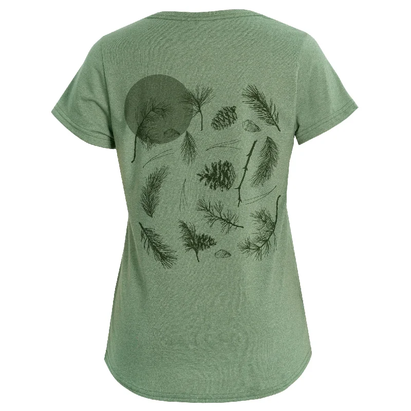 EC200 - Pines Women's Eco Short Sleeve T-Shirt Faux Fur Fabric Real Fur Fabric Shearling Fabric EC200 - Pines Women's Eco Short Sleeve T-Shirt Faux Fur Fabric Real Fur Fabric Shearling Fabric