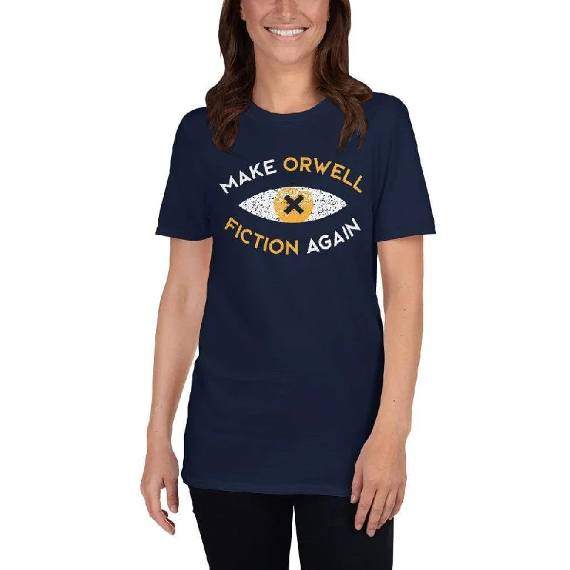 Make Orwell Fiction Again Recon Eye - Premium T-Shirt Basic T-Shirt Crew Neck Short Sleeve Make Orwell Fiction Again Recon Eye - Premium T-Shirt Basic T-Shirt Crew Neck Short Sleeve