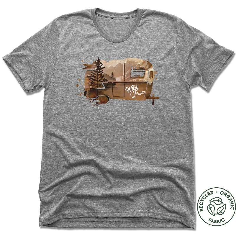 Wild and Free - Unisex Recycled Tri-Blend T-shirt Terry Blend Velvet Blend Canvas Blend Wild and Free - Unisex Recycled Tri-Blend T-shirt Terry Blend Velvet Blend Canvas Blend