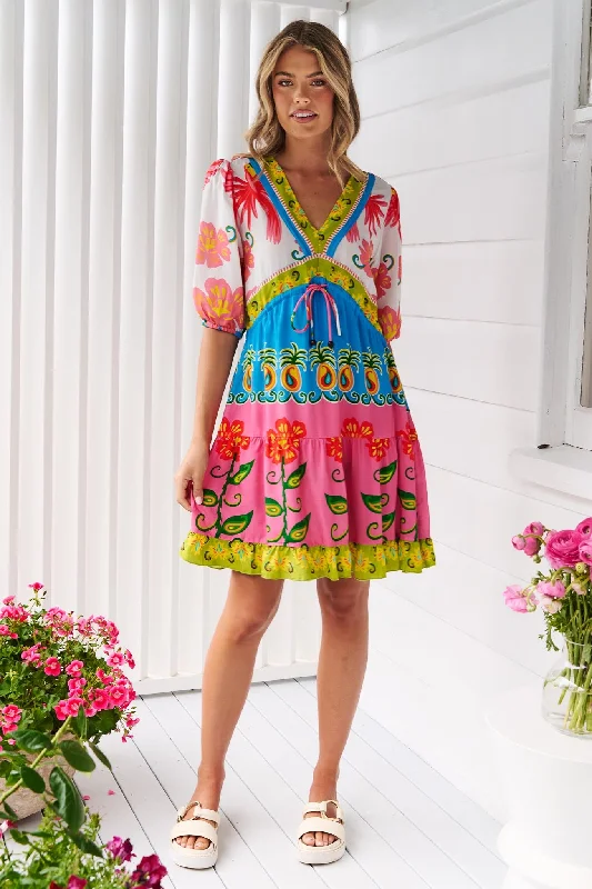 Avalon Tropical Print Dress - FINAL SALE
