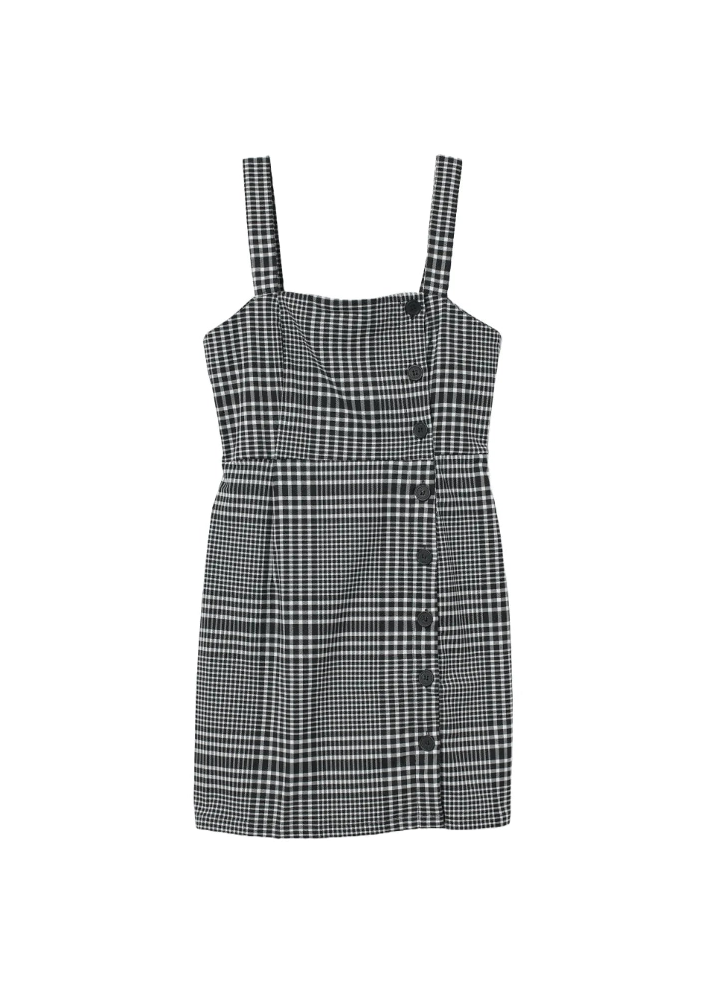 BLACK & WHITE PINAFORE DRESS