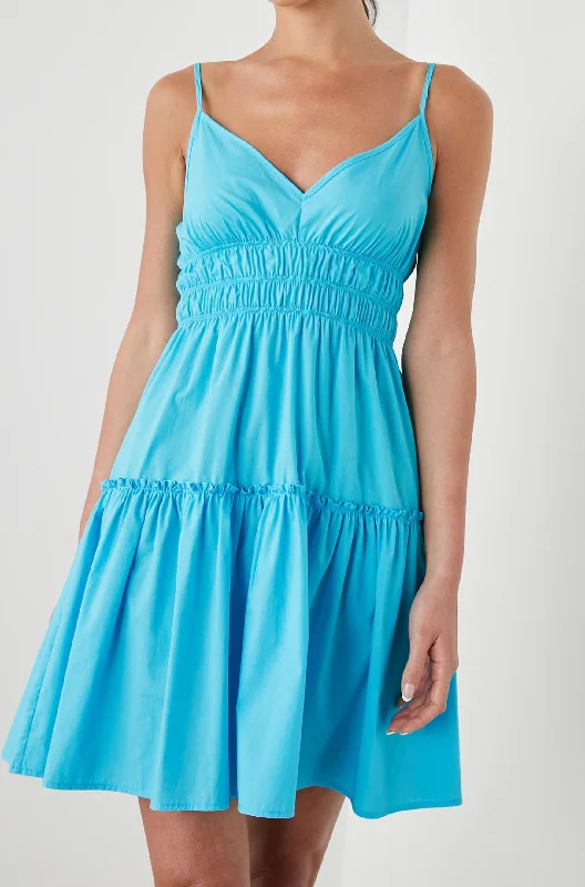 CARMEN DRESS - BLUE SURF