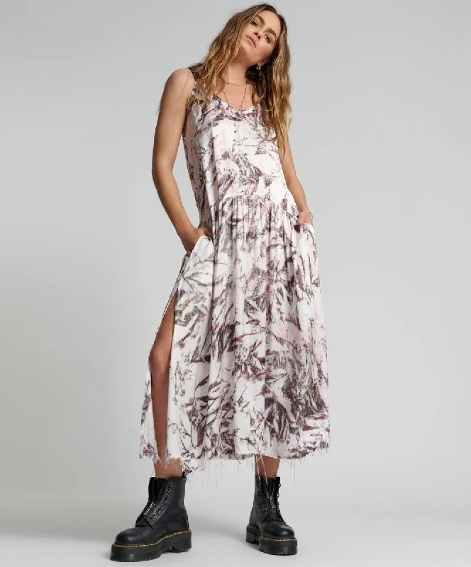Illusions Runaway Hand Printed Cami Dress  - ONE TEASPOON