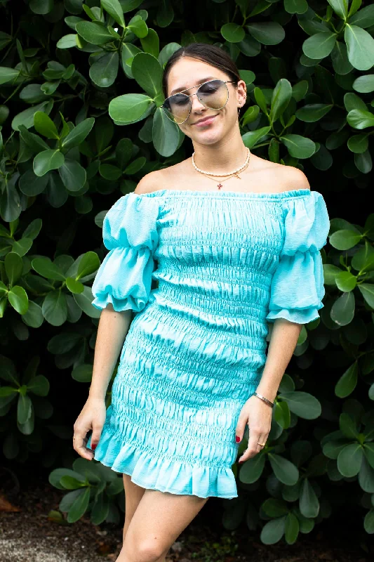 MS Tiered Sleeve Smocked Dress