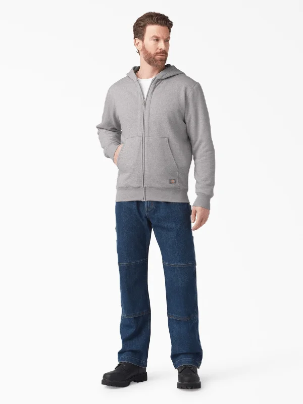 Full Zip Thermal Lined Hoodie Hoodie with Velcro Closure Adjustable Secure