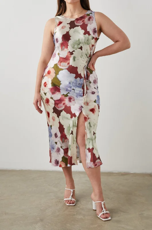 GABRIELLA DRESS - PAINTED ROSE