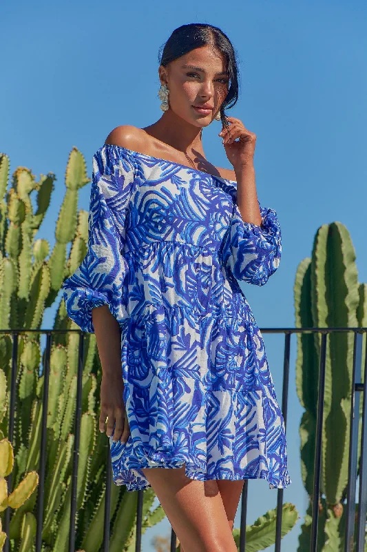 Georgia Dress - Blue - FINAL SALE