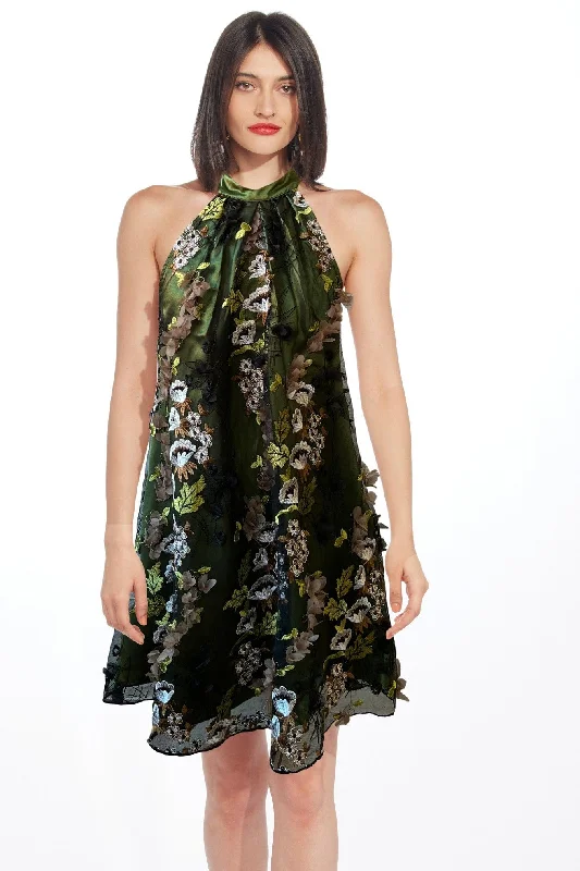 Henriette Dress - Emerald Meadow