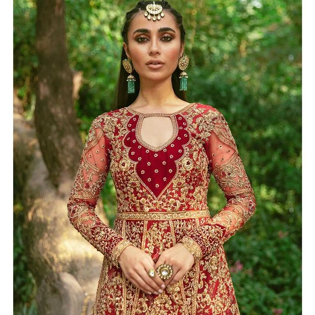 Traditional Pakistani Bridal Red Dress