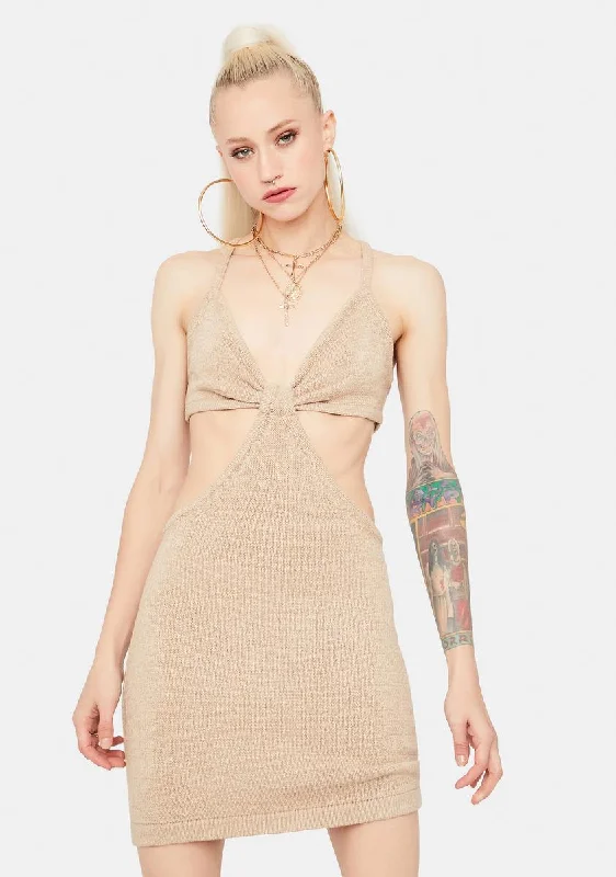 Lost In The Crowd Cut Out Mini Dress Classic Floral Print Mini Dress