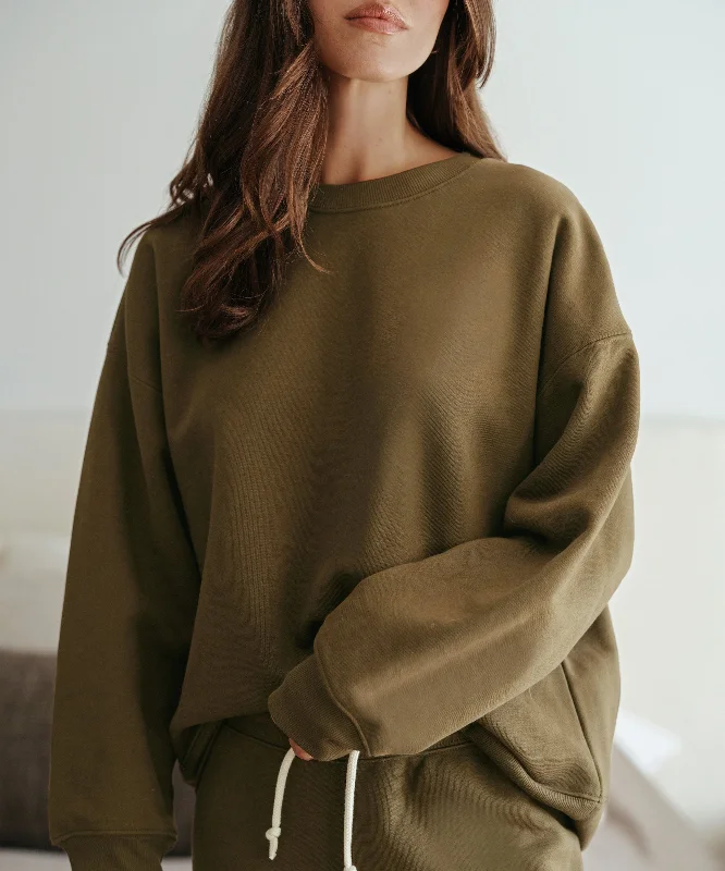 Marina Sweatshirt Hoodie with Thumb Holes Functional Cozy