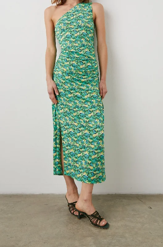MCKAYLA DRESS - WATERCOLOR IVY