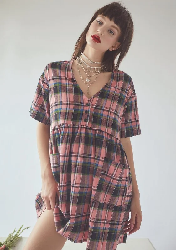 Miss Remembered Oversized Mini Dress Fashionable A-Line Mini Dress