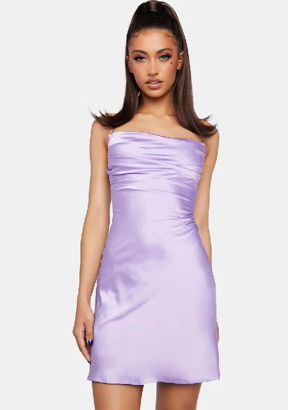 Perfect Fit Mini Dress Elegant Silk Mini Dress