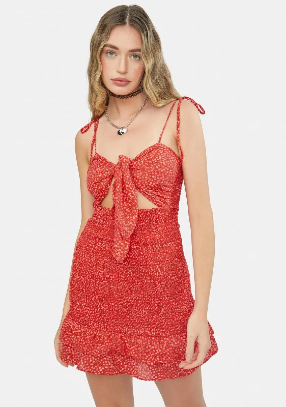 Seeking Changes Floral Mini Dress Stylish Ruffle Mini Dress