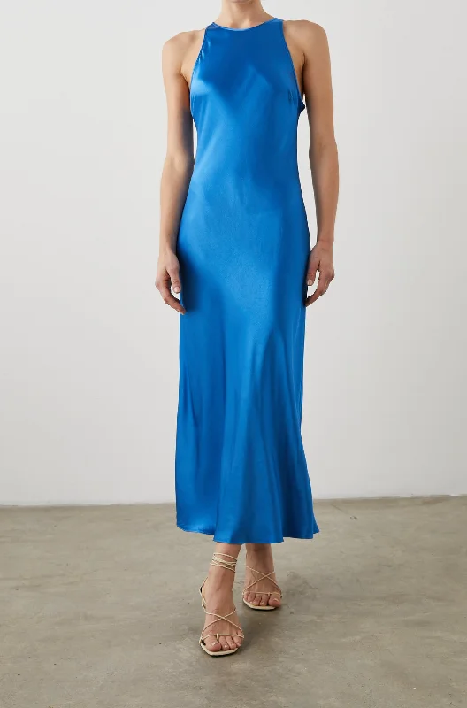SOLENE DRESS - COBALT