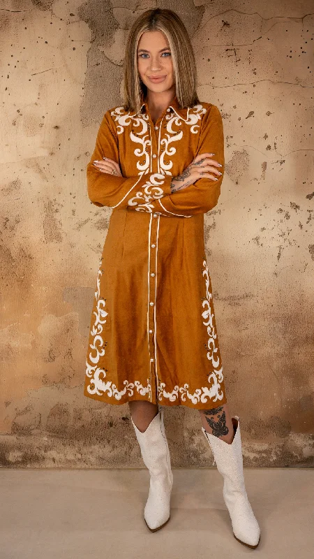 Star of the Rodeo Camel Dress