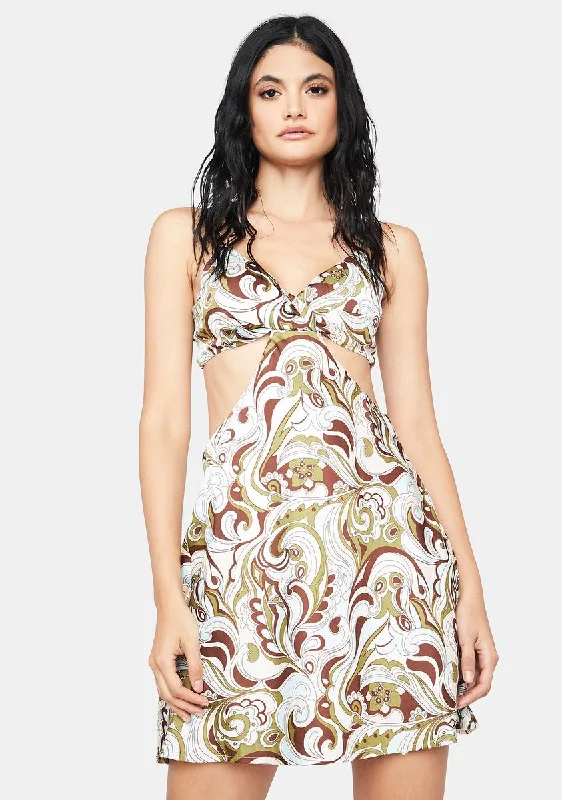 Such Sweetness Mini Dress Modern Satin Mini Dress