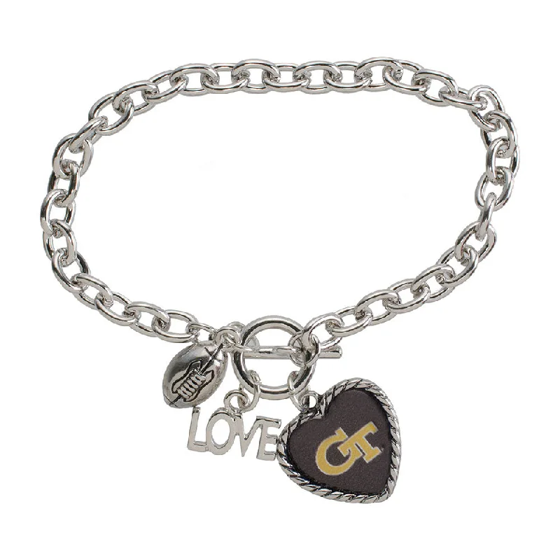 Georgia Tech Yellow Jackets Charmed Love Sport Bracelet Fleece Jacket Down Jacket Parka Georgia Tech Yellow Jackets Charmed Love Sport Bracelet Fleece Jacket Down Jacket Parka
