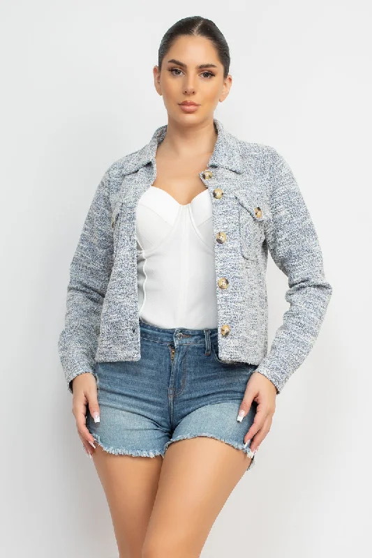 Plaid Button-down Tweed Jacket Notch Collar Jacket Peter Pan Collar Jacket Cowl Neck Jacket Plaid Button-down Tweed Jacket Notch Collar Jacket Peter Pan Collar Jacket Cowl Neck Jacket
