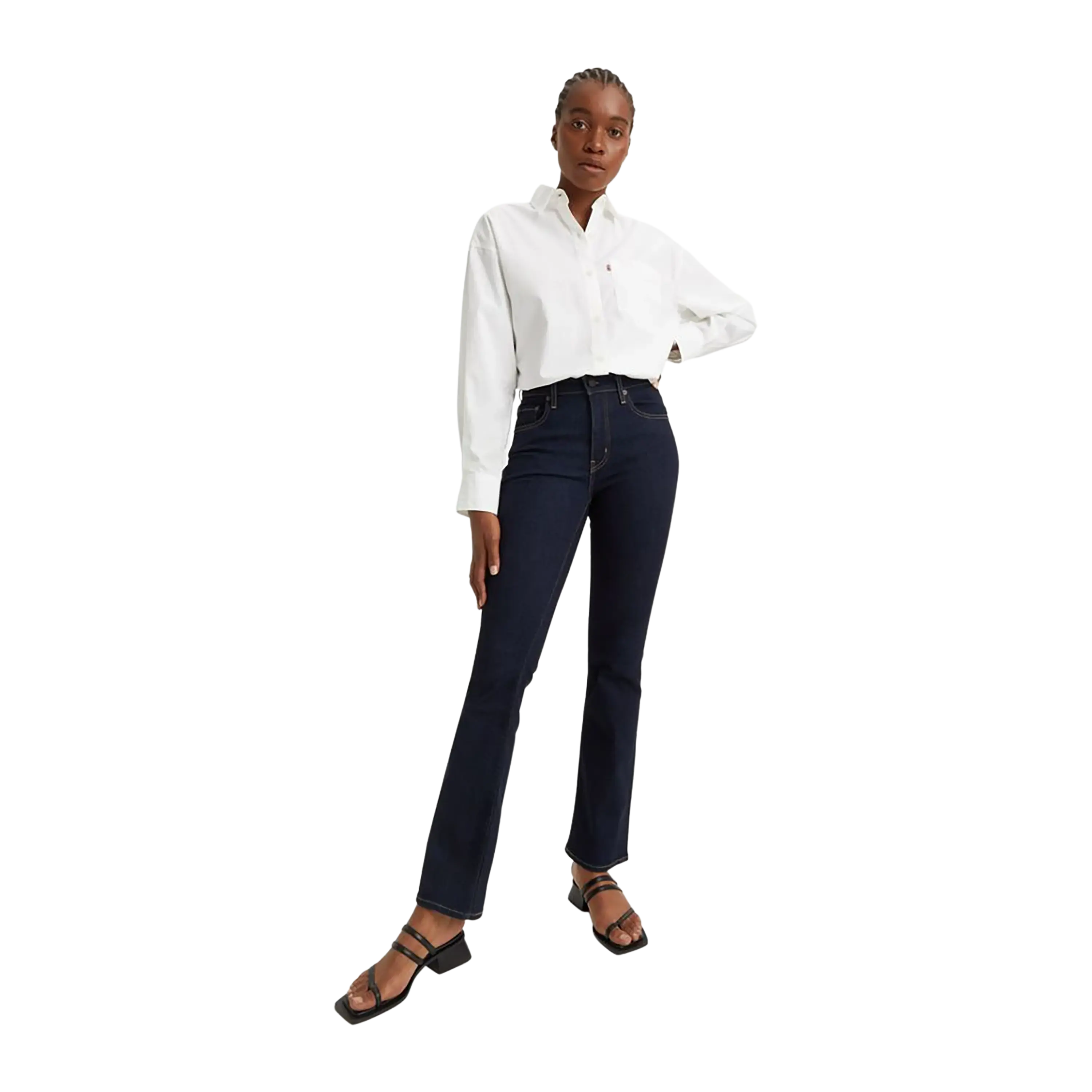 Levi's 725 High Rise Boot Cut Jeans Stylish High-Rise Mom Jeans